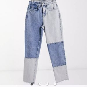 Reclaimed vintage patchwork jeans